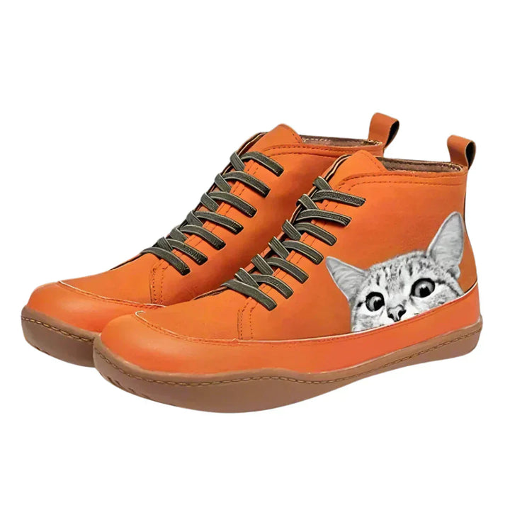 Máirín – Leather Ankle Boots for Cat Lovers