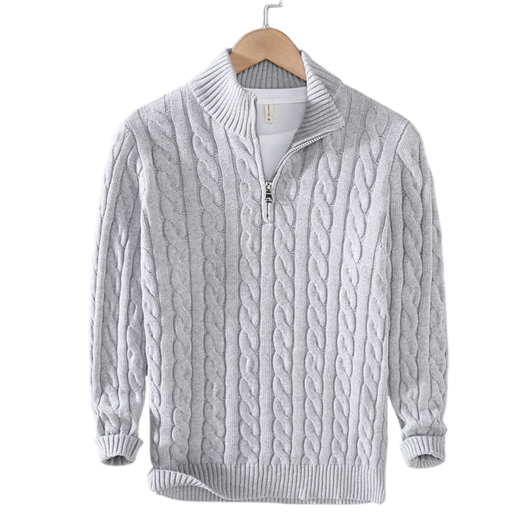 Constance - Pullover mit halbem Reißverschluss