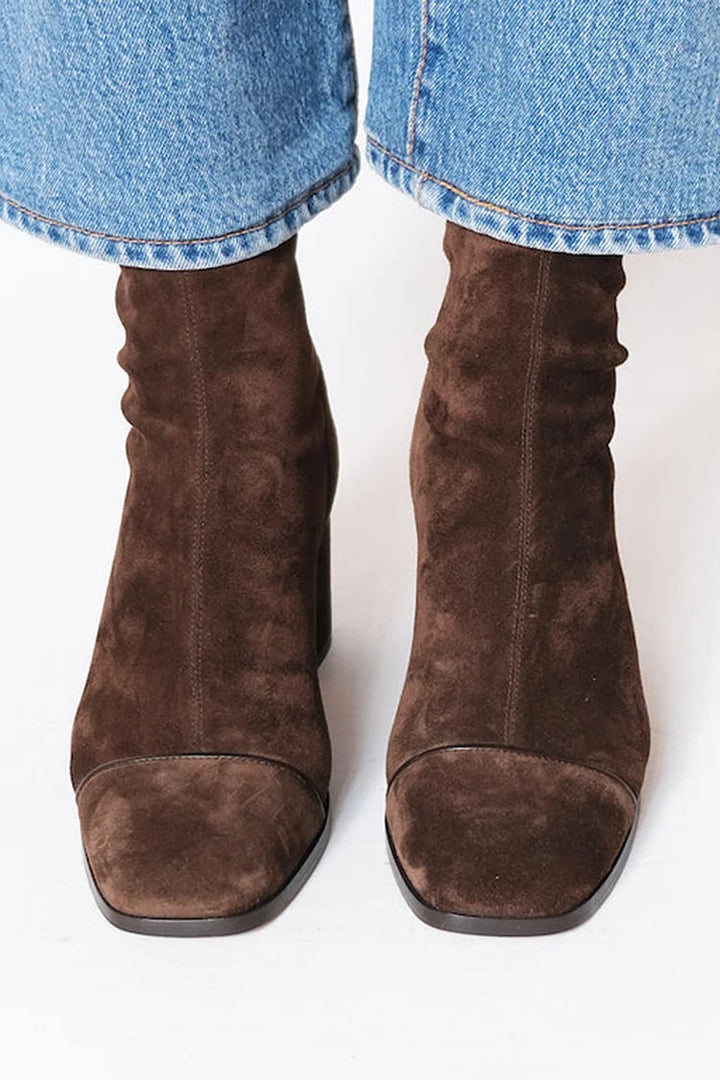Chloe | Square toe heeled boots