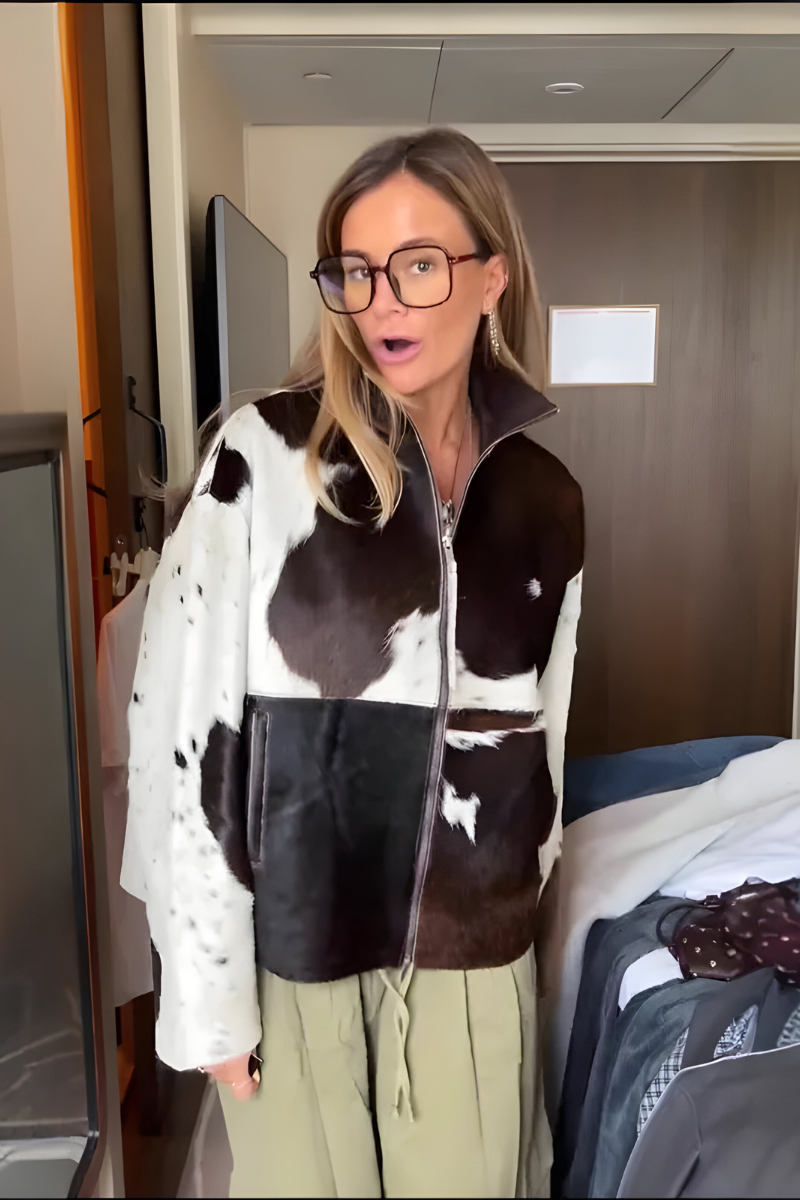 Neasa – Patterned Zip Jacket