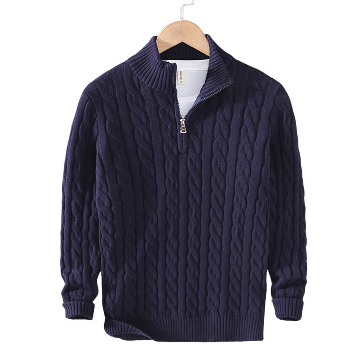 Constance - Pullover mit halbem Reißverschluss