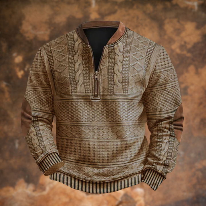 Vedore – Knitted Sweater with Zipper Detail