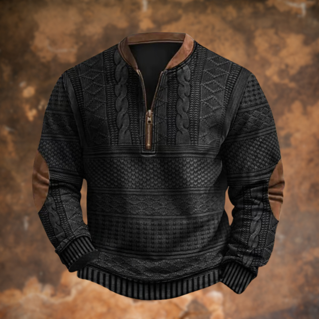 Vedore – Knitted Sweater with Zipper Detail
