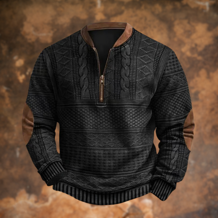 Vedore – Knitted Sweater with Zipper Detail