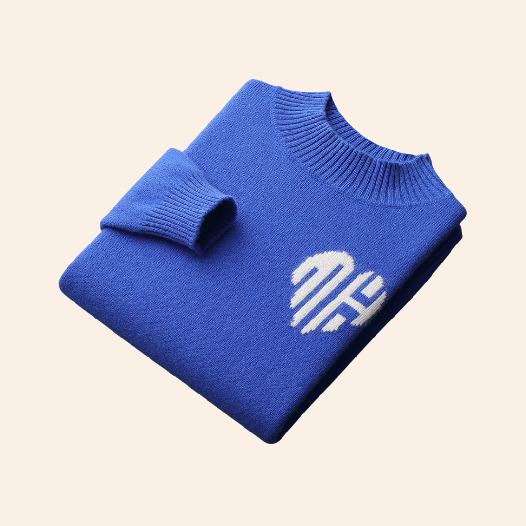 HERZ-PULLOVER AUS 100% KASCHMIR