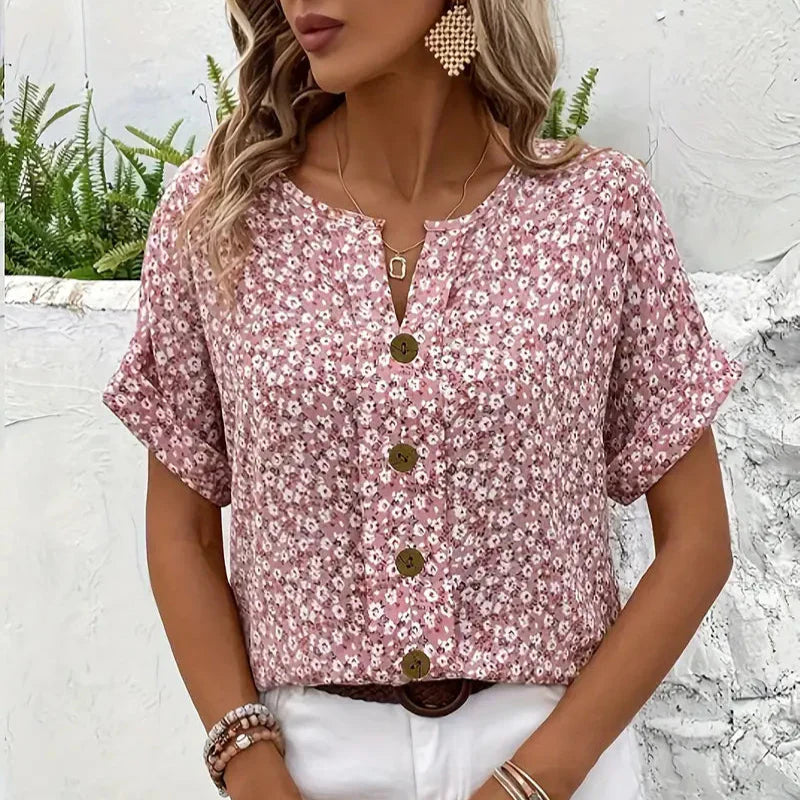 Saorla – Elegant Floral Print Blouse