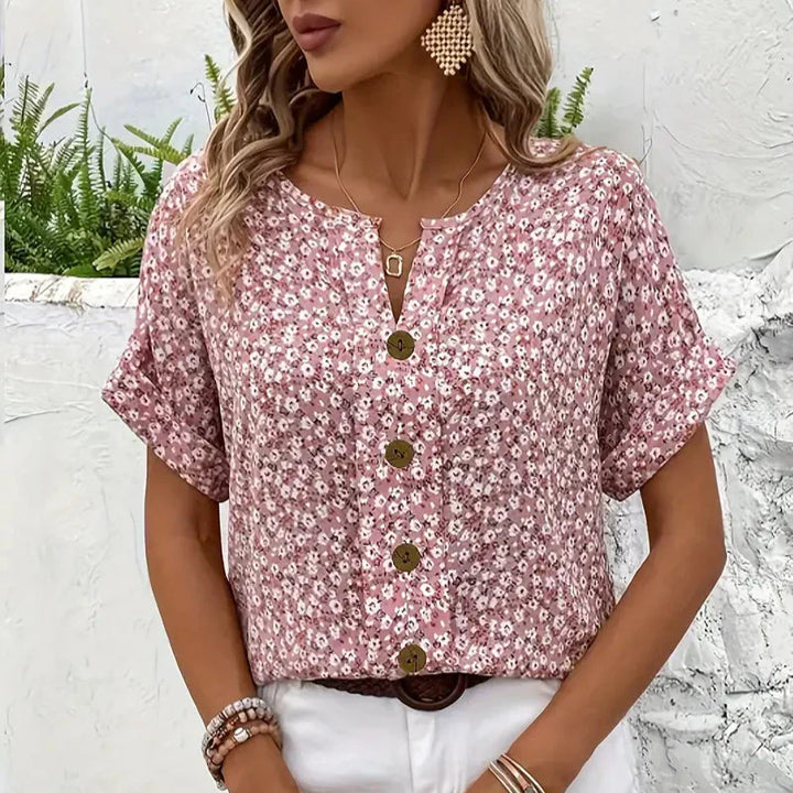 Saorla – Elegant Floral Print Blouse