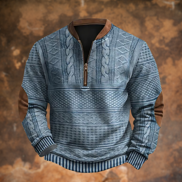 Vedore – Knitted Sweater with Zipper Detail
