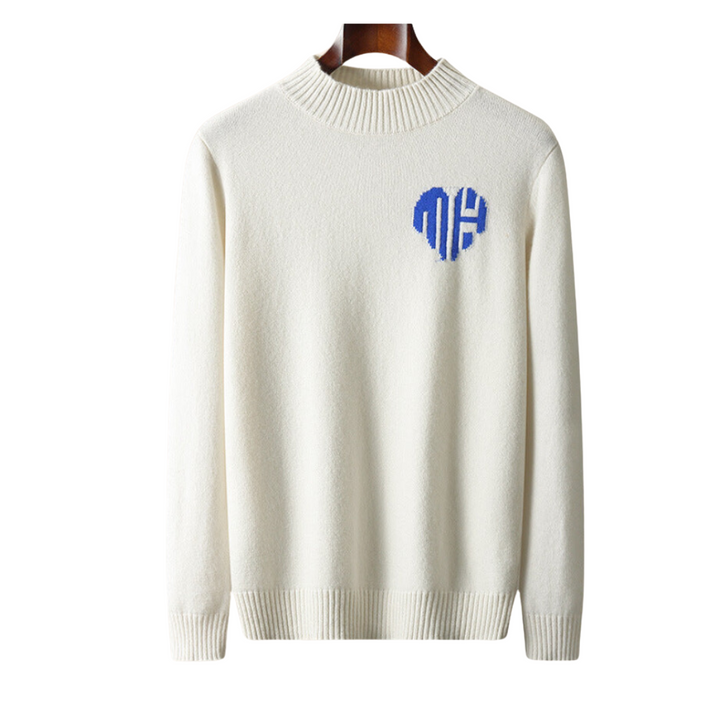HERZ-PULLOVER AUS 100% KASCHMIR