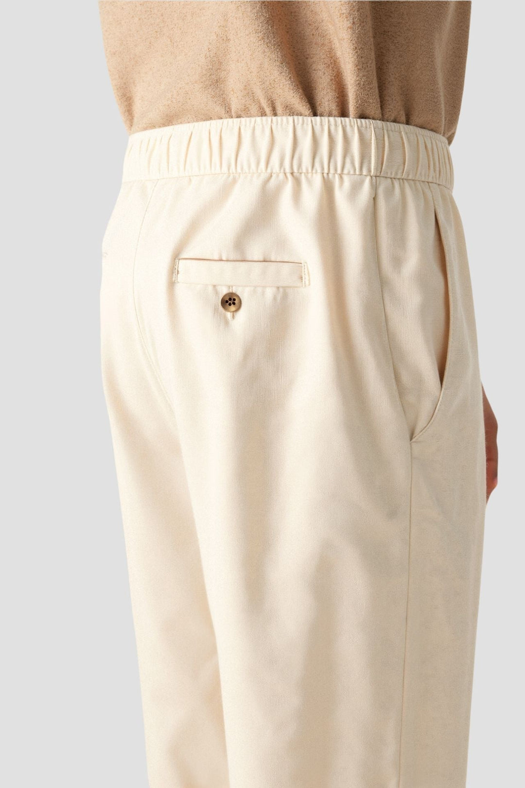 VEDORE Leinenhose Regular Fit Lose Hose