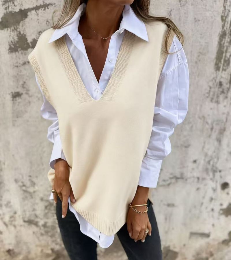 Fionuir – V-Neck Knitted Vest