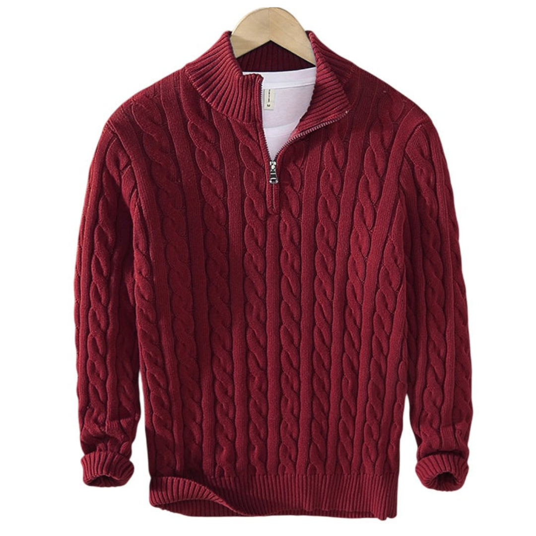 Constance - Pullover mit halbem Reißverschluss