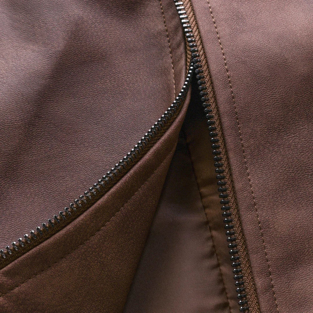 VEDORE - Zeitlose Lederjacke