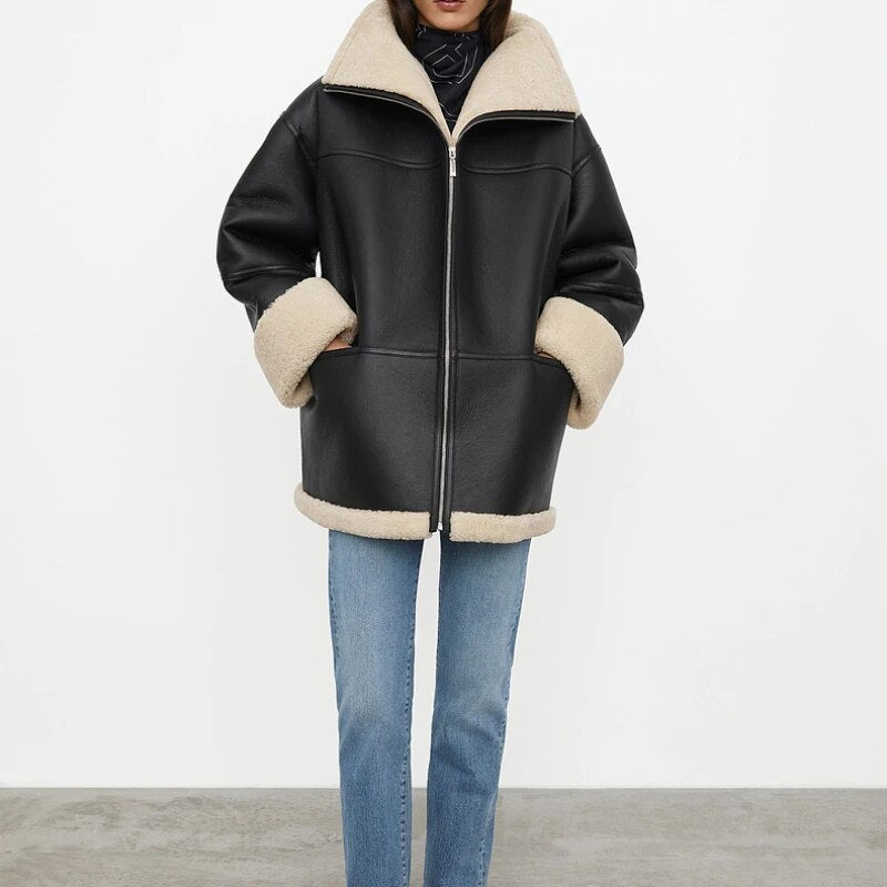 VEDORE - Jacke mit warmem Fellfutter
