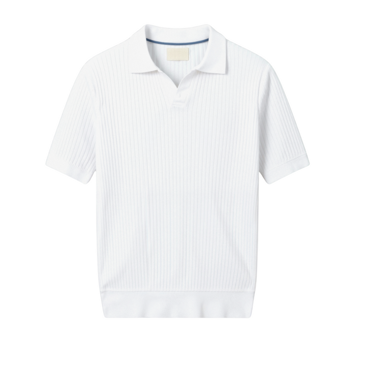 Pisa - Geripptes Baumwoll-Polo