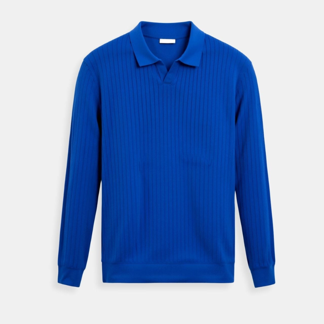 NOBA Gestreiftes Langarm-Polo