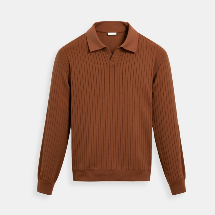 NOBA Gestreiftes Langarm-Polo