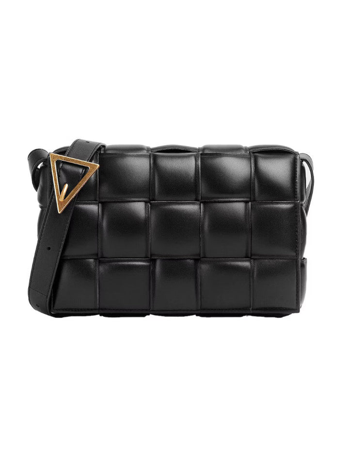 VEDORE - Geflochtene gepolsterte Ledertasche