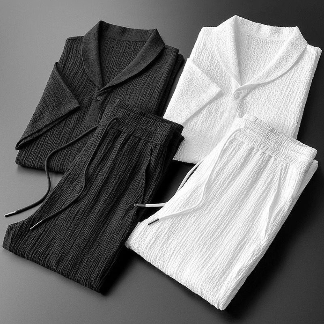 Baumwolle Polo & Pantalon Set