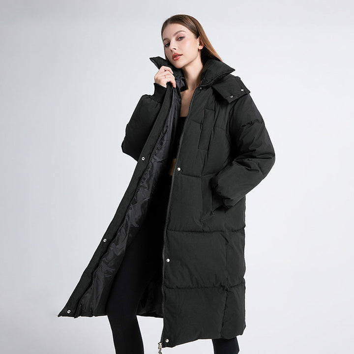 Nora | Classic Hooded Long Puffer Coat
