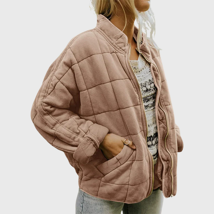 Cadhla – Oversized Quilted Mid-Season Coat
