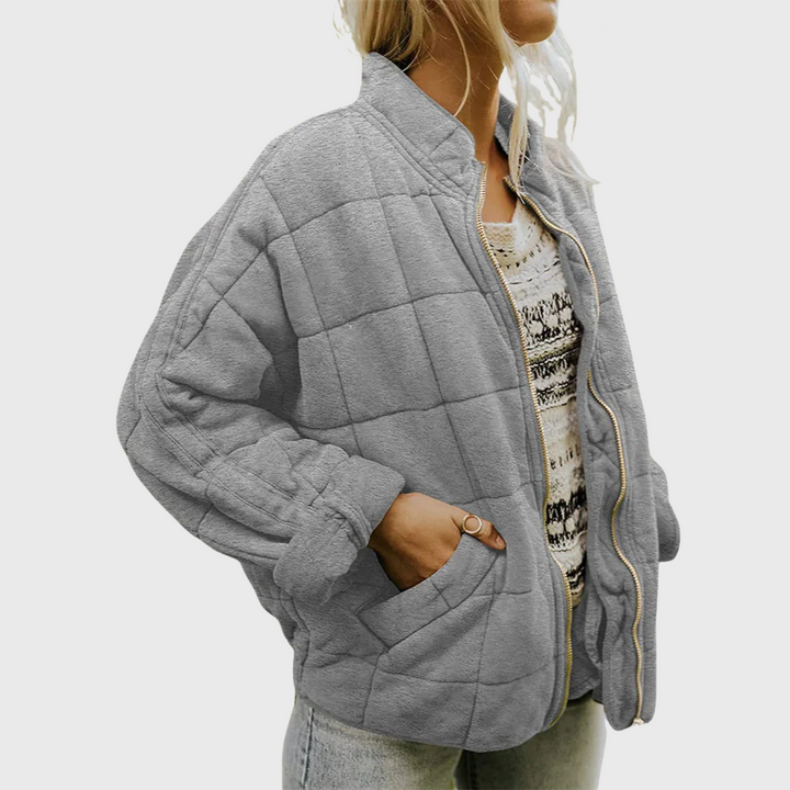 Cadhla – Oversized Quilted Mid-Season Coat