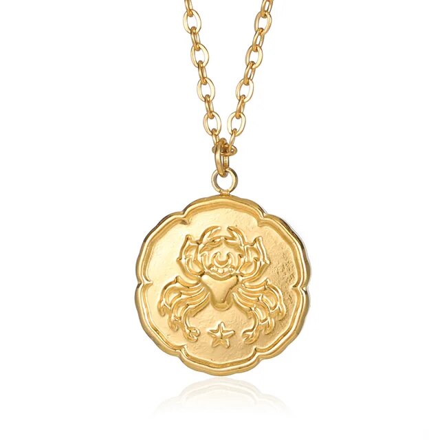 VEDORE - Sternzeichen-Halskette - Gold