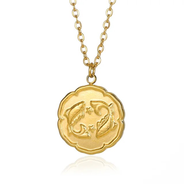 VEDORE - Sternzeichen-Halskette - Gold