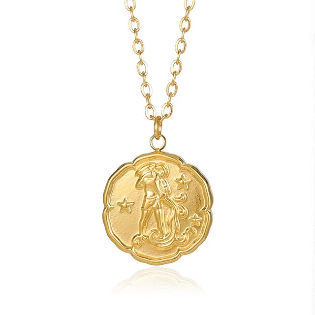 VEDORE - Sternzeichen-Halskette - Gold