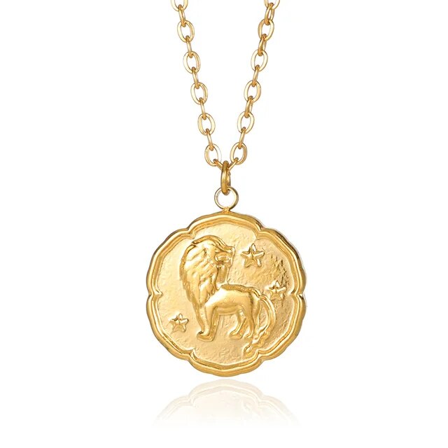 VEDORE - Sternzeichen-Halskette - Gold