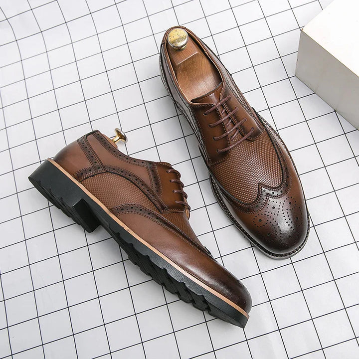 VEDORE Handgefertigte klassische Lederschuhe