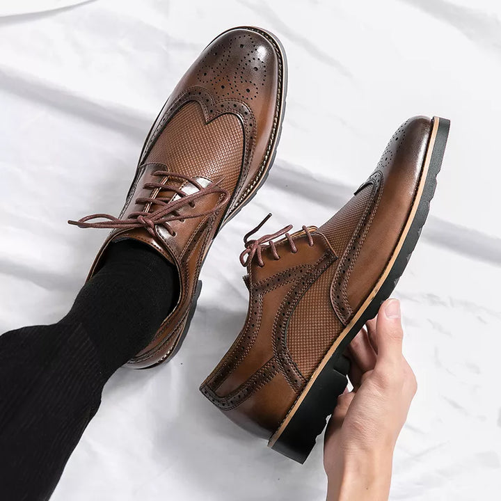 VEDORE Handgefertigte klassische Lederschuhe