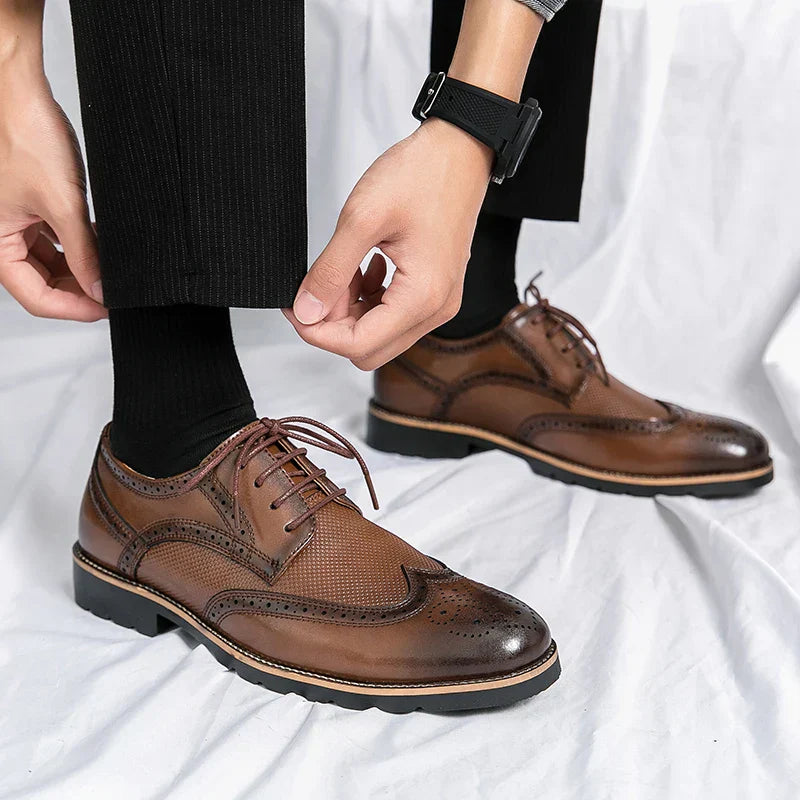 VEDORE Handgefertigte klassische Lederschuhe