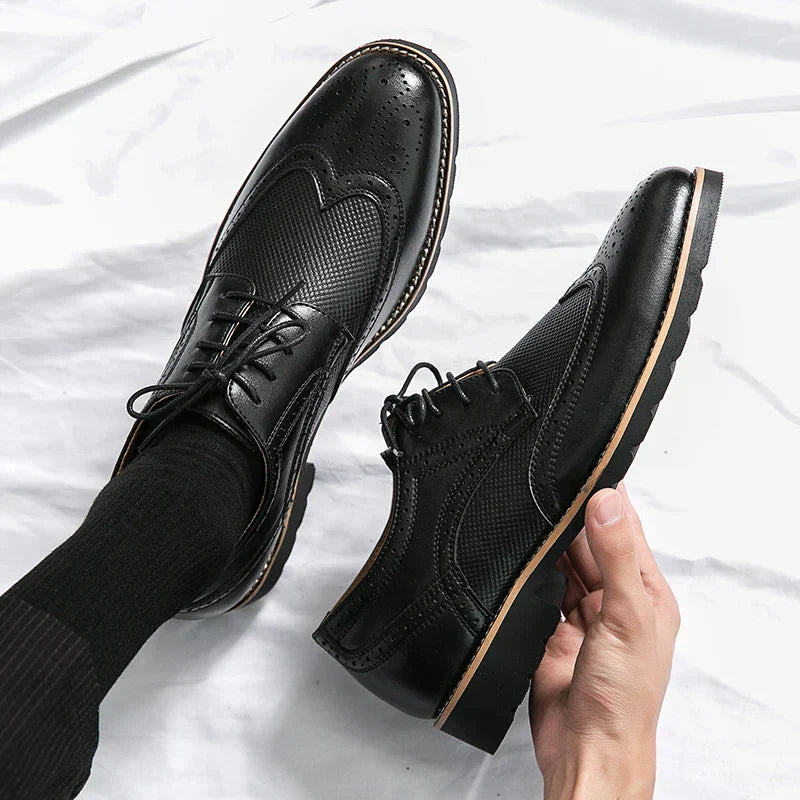 VEDORE Handgefertigte klassische Lederschuhe