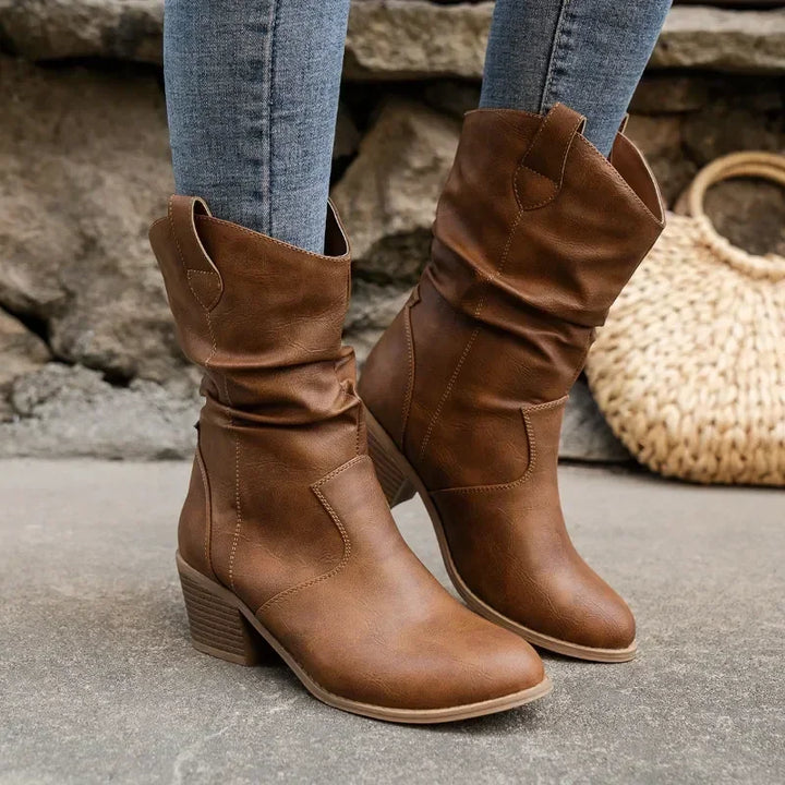 Grace® | Classic Mid-Calf Western Boots