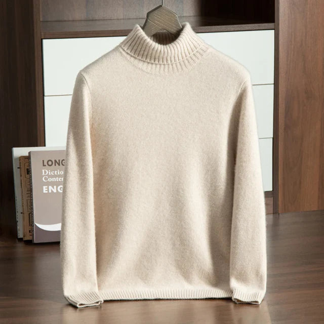 ROLLKRAGENPULLOVER AUS 100% KASCHMIR