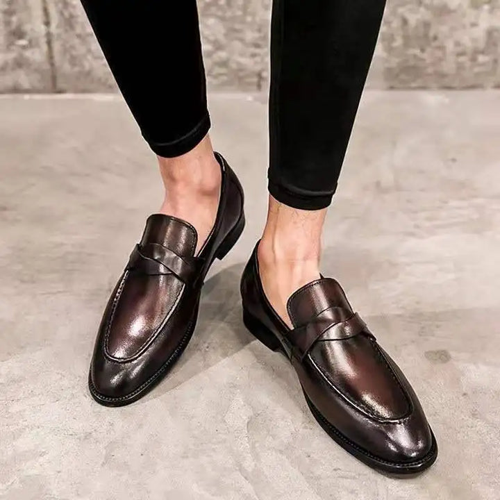 Freizeit-Loafer aus Leder