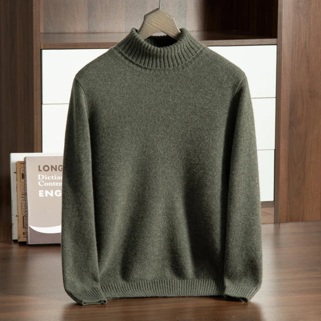ROLLKRAGENPULLOVER AUS 100% KASCHMIR