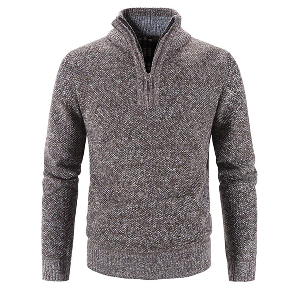 Pullover mit halbem Reißverschluss