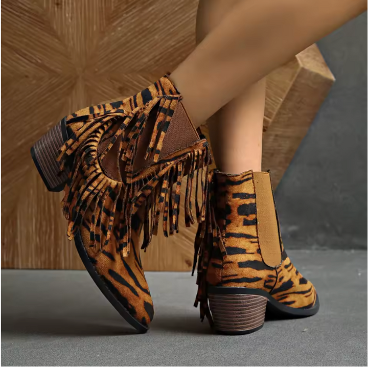 Grace® | Luxury Fringe Ankle Boots
