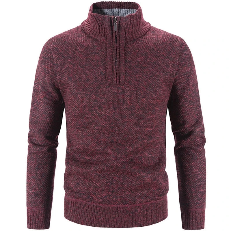 Pullover mit halbem Reißverschluss