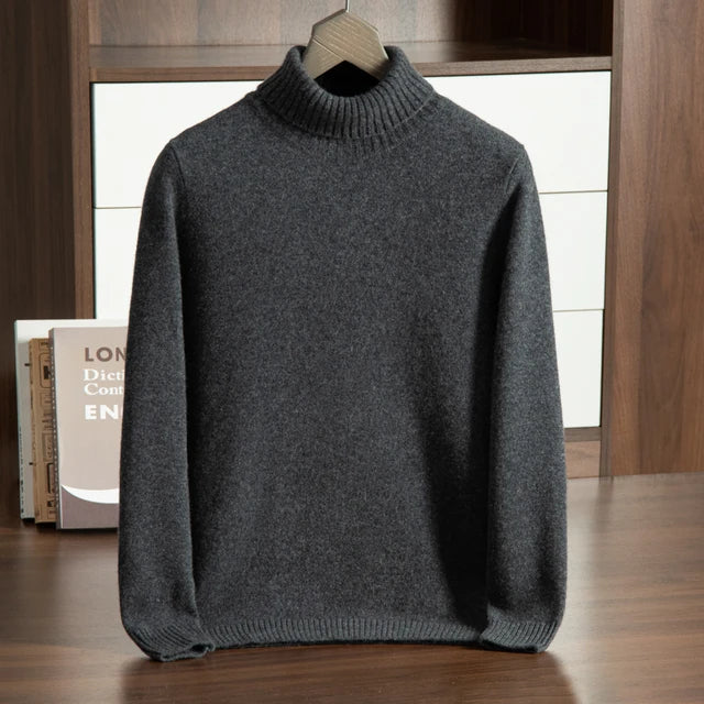 ROLLKRAGENPULLOVER AUS 100% KASCHMIR