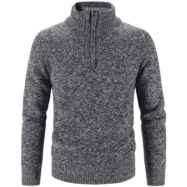 Pullover mit halbem Reißverschluss