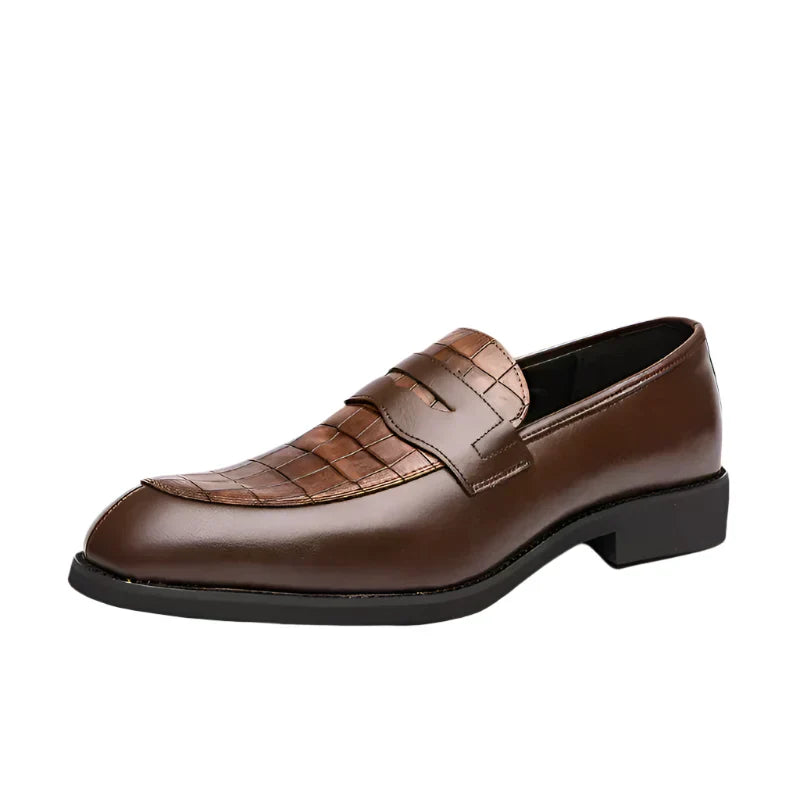 VEDORE | Crocodile Leather Loafers