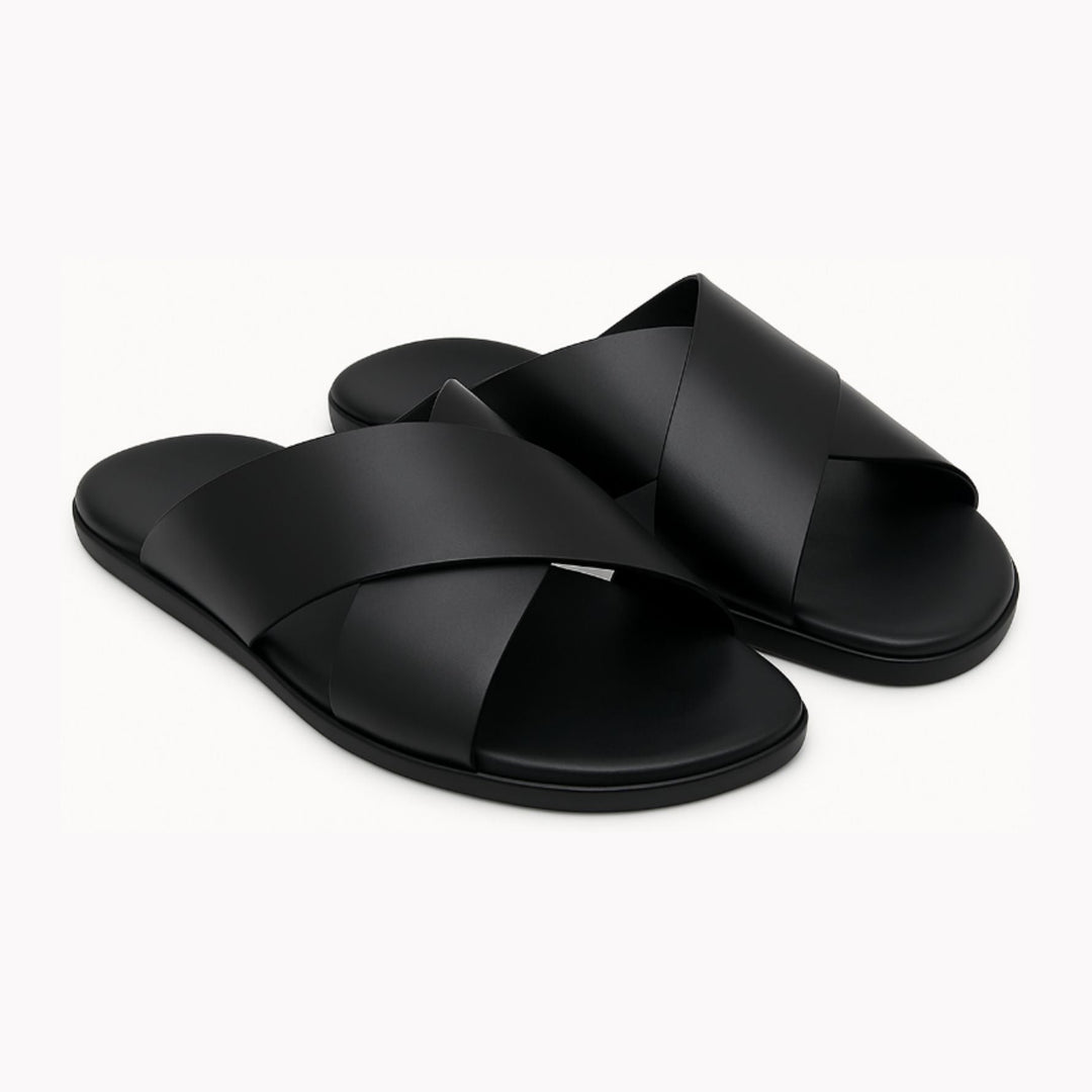 Schwarze Riemchensandalen - Umberto