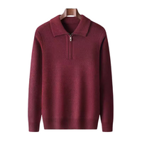 PULLOVER MIT REISSVERSCHLUSS AUS 100% KASCHMIR