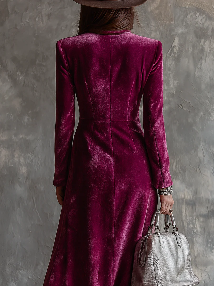 Victoria | Velvet Blazer Dress