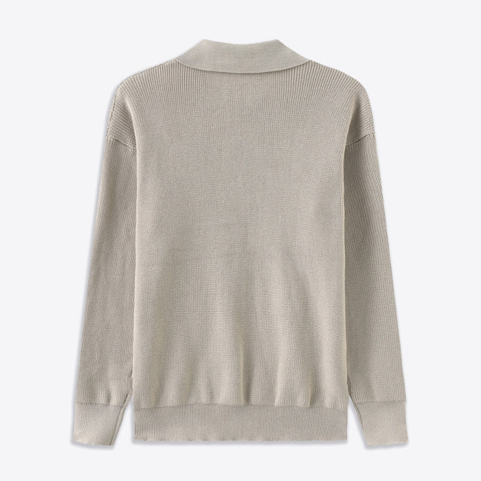 Julius Pullover mit halbem Reißverschluss