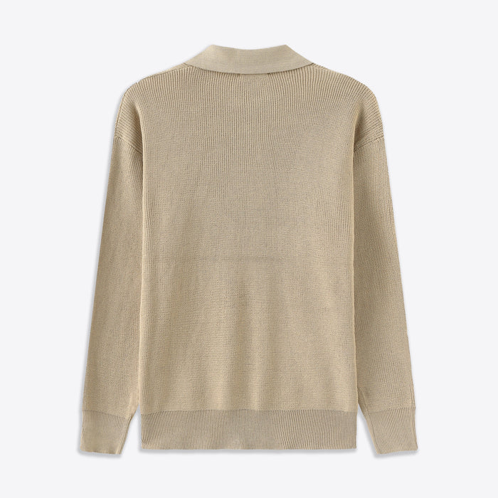 Julius Pullover mit halbem Reißverschluss