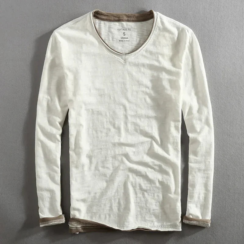 VEDORE | Long Sleeve Cotton Shirt